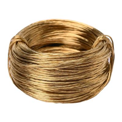 China Hanging Picrture Brass Plated High Quality 6x7+IWS With Nominal Diameter 4.76 Mm Brass Coated Steel Wire Rope for sale