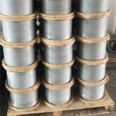 China Construction 1x7 1.6mm PVC covered to 2mm relaxation bonded PC wire base steel wires Galvanized single strand wire for sale