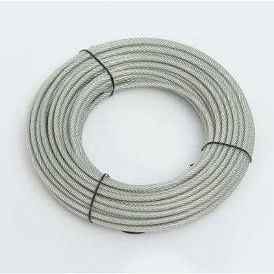 China 6x7 7.94mm construction steel wire rope with polyethylene cover at 9.53mm factory price for sale for sale