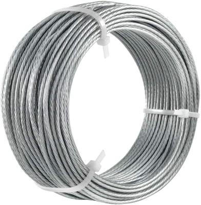 China Binding Wire 1x7 Galvanized Iron Hanging Wire 1.35mm, Galvanized Catenary Wire 0.90mm x 7 Wire For Fencing, Packing, Iron Rope for sale