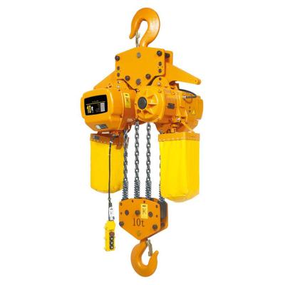 China Light Aluminum Alloy Shell  Electric Chain Hoist Hook Type 20T Chain Hoist for sale