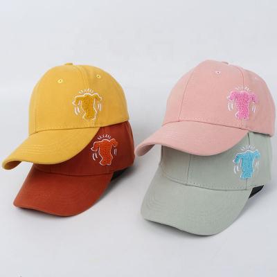 China Hats Manufacturer Simple Wholesale COMMON 100% Cotton Plain Customized Kids Baseball Cap for sale