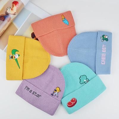 China Cute Common Good Quality Winter Baby Hat , Soft Warm Wool Children Knitted Beanie Hat In Bulk for sale