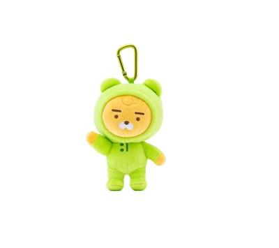 China 2021 Hot Selling Mini Cartoon Character Plush Baby Doll Key Chain Korean Cute Eco-friendly Toy Doll Car Key Ring for sale