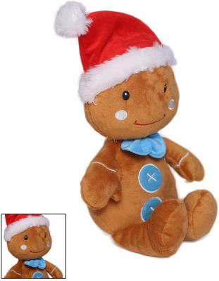 China HOT Selling Custom Gingerbread Plush Gingerbread Man Plush Gingerbread Stuffed Toy Brown for sale