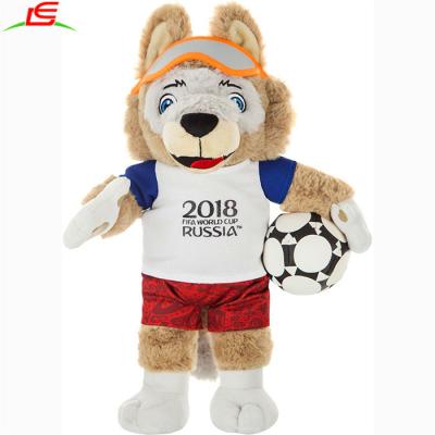 China 2018 Ted Teddy Bear Plush Stuffed Doll Teddy Bear Russia Soccer Mascot Ted Toy For Girl Boy Gift for sale