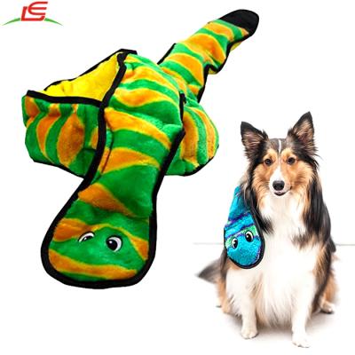 China Durable Durable Puppy Fun Game Plush Snake Dog Toy for sale