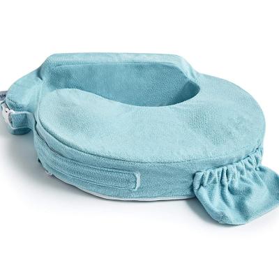 China 2021 Anti-Static Hot Selling Nursery Travel Pillow Made Of Soft Cotton Blanket And Breathable Infant Feeding Support Filling Pillow for sale