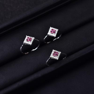 China Women'Birthday Natural Garnet Ring Factory Direct Products Popularity Romantic Gift for sale