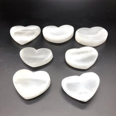 China China Semi Previous Stones Popular Bulk Collectible Crafts For Home Decoration Selenite Bowl for sale