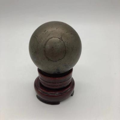 China China Factory Natural Hot Selling Products Healing Crystal Pyrite Sphere Hand Carved Folk Arts for sale