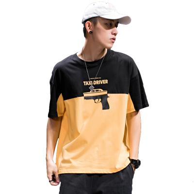 China Men's Colorblock T-shirt Tennis T-shirt Breathable Special Super Soft Elastane Cotton Breathable T-shirts And Hats for sale