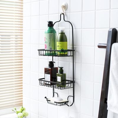 China New Sustainable Best Selling Bathroom Shower Shelf Hanging Basket for sale