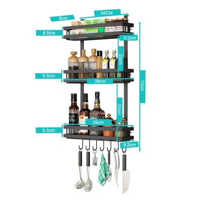 China Viable New Style Kitchen Storage Fridge Side Shelf Fridge Hanging Rack for sale