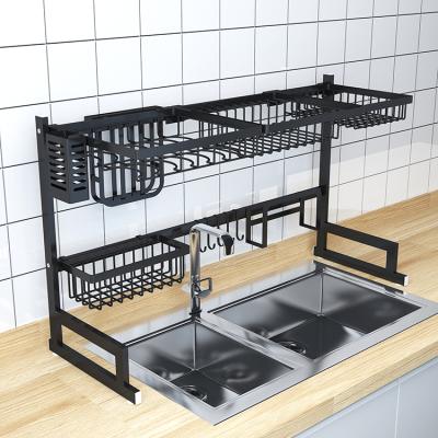 China Viable Hot Sale Dish Rack Planter Kitchen Storage Rack Organizer Sink Drain Drier Shelf for sale