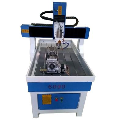 China Water Tank And Spray Water Cooling System To Make Soft Metal 6040 6090 4 Aixs CNC Router Sale In Bangladesh For Cutting And Engraving Metalbearing And Non-metalbearing Material for sale