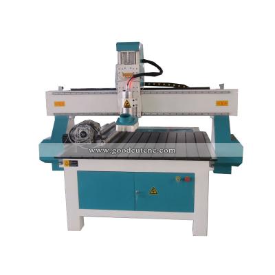 China Acrylic PVC Wood Engraving Reducing 1212 4 Axis 3D Wood CNC Router Machine Price With DSP Controller for sale