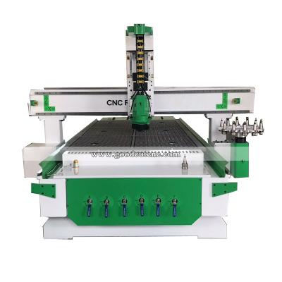 China Hotels Diy Best Price Wooden Door Making Machine CNC Router Machine With ATC Spindle for sale