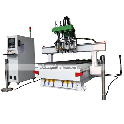 China 3/4 Automatic Multi Axis Change Tool Head CNC Processing Router For Wood Working With Multi Process for sale