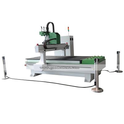 China 3/4 Multi Axis Change Tool Multi Process Head CNC Router Processing Machine For Wood Carving Jinan With Double Dust Removal for sale