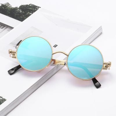 China Fashion sunglasses 2021 newest fashion spring legs steam glasses custom wholesale metal sun glasses men women eyewear shade sun glass punks for sale