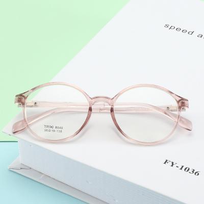 China 2021 Newest Round TR90 Myopia Radiation Protection River Optical Frame Retro Wholesale Men Women Eyewear Glasses Design Eye Glasses for sale