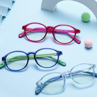 China 2021 newest fashion blue light silicone anti myopia eyewear boys girls glasses optical frame kids 5-14 years eye glasses for sale