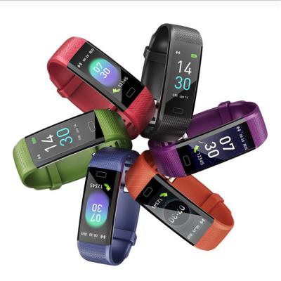 China Wholesale Touch Screen Thermometer Smartwatch Smart Watch Wristband Silicone Slap Wristband Silicone Slap Wristband Touch Screen Blood Pressure Fitness Black for sale