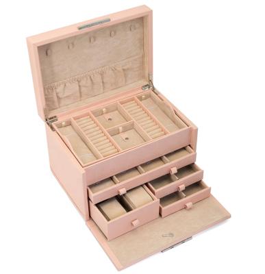 China Durable /Locker/Privacy Jewelry Organizer Box Makeup Organizer Box Necklace Container Collection Gift &Ring Solid Color for sale