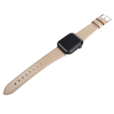 China Stylish Leather Texture Leather Belt Calfskin Watch Band Strap For Apple Watch Band Se Series 6 Strap 44mm 40mm 42mm 38mm for sale