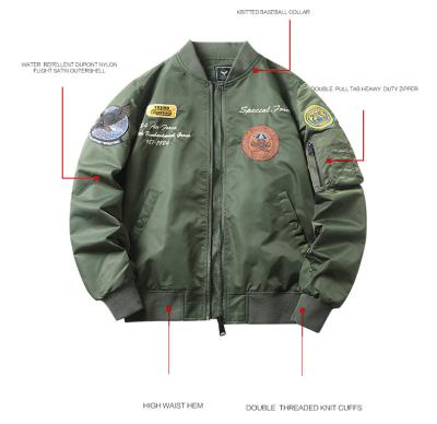 China Factory Price Longer High Quality Leather Breathable Leather Men's Girl's Green Sports Bomber Jacket for sale