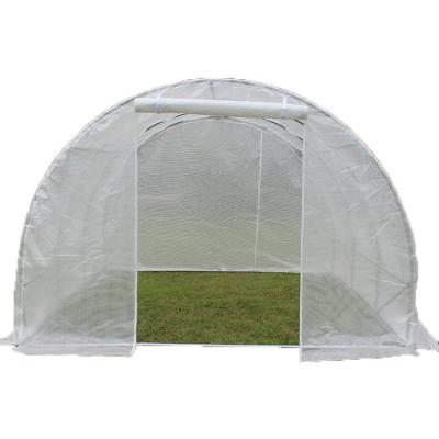 China TLSP167 best quality plastic tunnel hydroponics growing trays for White PE mesh fabric polytunnel greenhouse-9m2 for sale