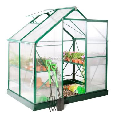 China 6ft X 4ft Deluxe Aluminium Frame Greenhouse Terence TLSA101 Powder Coated for sale