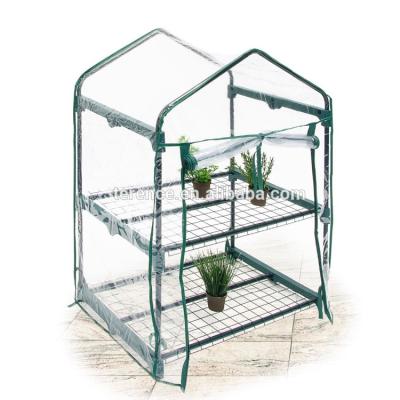 China Folding Walk In Greenhouse TLSZ101 Terence Powder Coated 138x81x195cm transparent PVC 0.1mm for sale