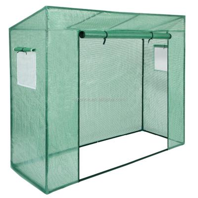 China Terence TLSF101 PVC Tomato Greenhouse 200x77x169/148cm Green PE mesh fabric 140g/m2 for sale