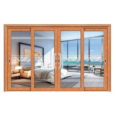 China KINGV style modern waterproof aluminum alloy classic door, sliding door, balcony partition door aluminum door for sale