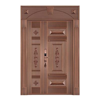 China Waterproof Villa Copper Door Metal Aluminum Entry Door Copper Door Customized for sale