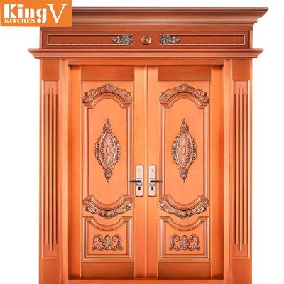 China 2021 latest design security door design villa main door high quality steel design waterproof for sale