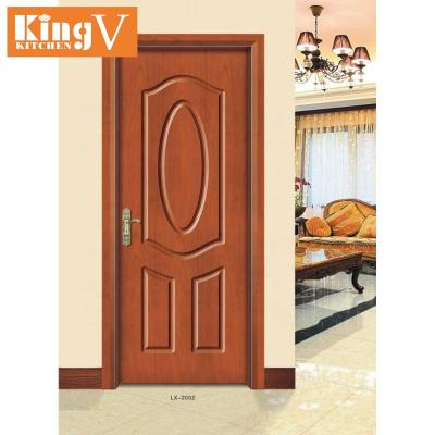 China Waterproof PVC Interior Wooden Door Bedroom Door Solid Wood Door Prices Cosmized for sale