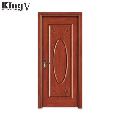 China KINGV Waterproof Primer White Wood Veneer PVC Melamine WPC ABS Doors Internal for sale