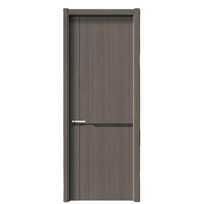 China Waterproof Modern Melamine Style MDF Oak Wood Apartment Interior Bedroom Doors for sale