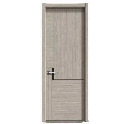 China Modern good quality black gray modern bedroom doors french design melamine wood door for sale