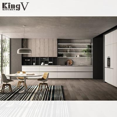 China White and Gray Cheap Customization Free Quotation Kitchen 3D Kitchen Free Design Morden Combination for sale