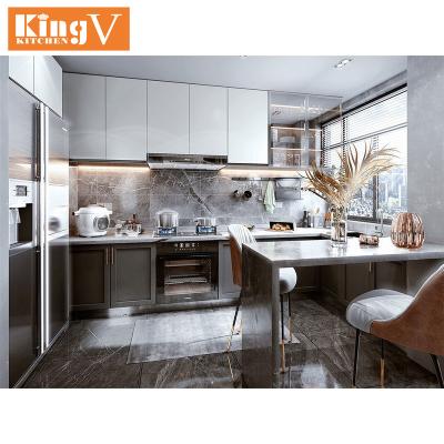 China Newest Bakery Durable Custom Kitchen Design Modular Kitchen Designs Kitchen Cabinets Designs Pantry Cupboards for sale