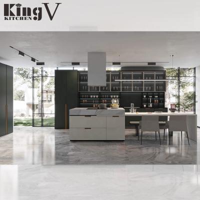 China Modern Custom Kitchen High End White Waterproof Kitchen Plywood Or Particleboard Free Style Quotation for sale