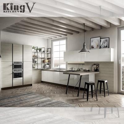 China Foshan factory style cheap modern kitchen kitchen sideboard high-end workmanship waterproof custom of plywood or particleboard for sale