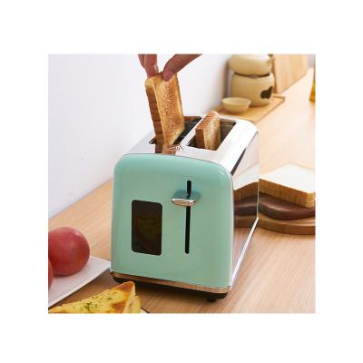 China 2021 New Retro Household Toaster Stainless Steel 2 Slice Toaster Home Breakfast Toast Driver for sale