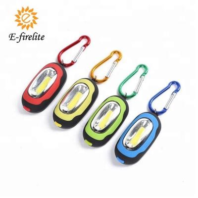 China Mini 4 Colors Camping Portable Matching Led Flashlight Pocket COB Head Chain Light With Magnet And Carabiner for sale