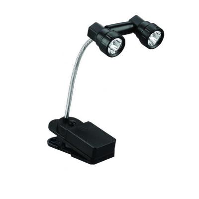 China 2 Heads 6 LED Flexible Adjustable Neck Book Light With Clip for sale