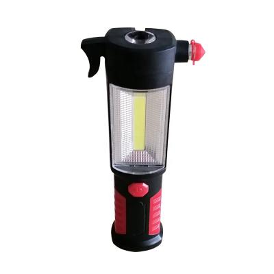 China Maintenance Turn On LED Working Light Hits Bottom Of Window With Magnet On Board Emergency Safety Hammer Flashlight for sale